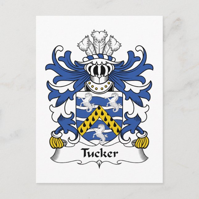 Tucker Family Crest Postcard (Front)