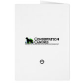 Tucker in Goggles Conservation Canines Labrador Cards (Back)