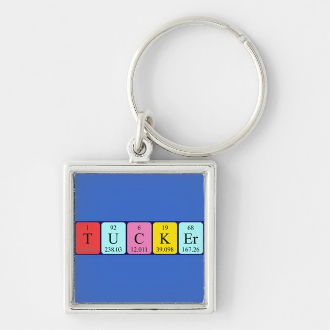 Tucker periodic table name keyring (Front)