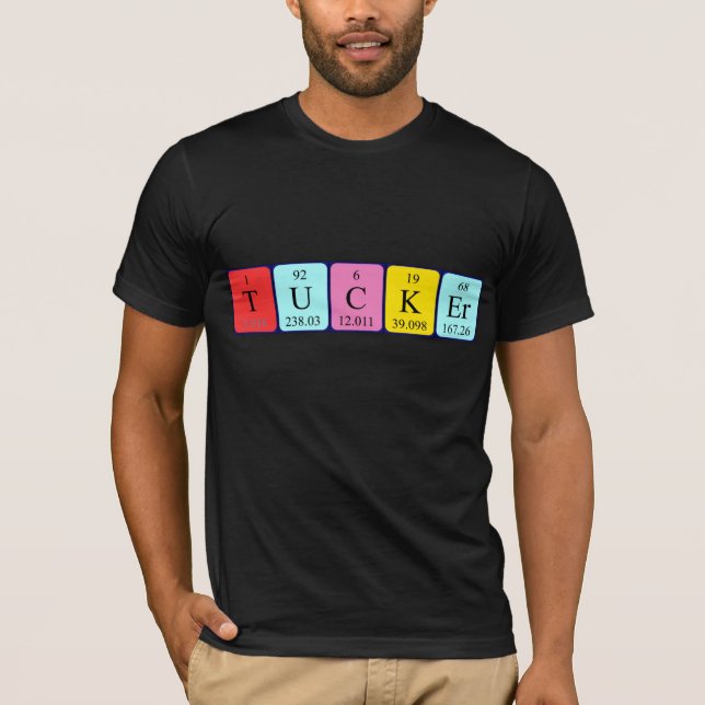 Tucker periodic table name shirt (Front)