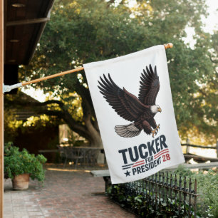 Tucker President 2028 America First Sovereignty House Flag