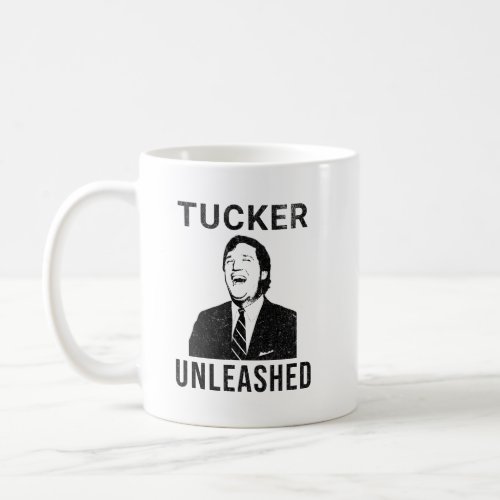 TUCKER UNLEASHED _ Tucker Carlson Parody Coffee Mug