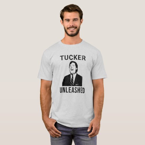 TUCKER UNLEASHED _ Tucker Carlson Parody T_Shirt