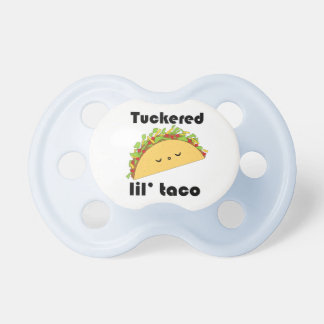 Tuckered Little Taco kawaii pacifier