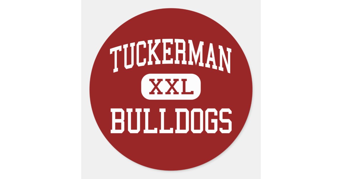 Tuckerman Bulldogs High Tuckerman Arkansas Classic Round Sticker