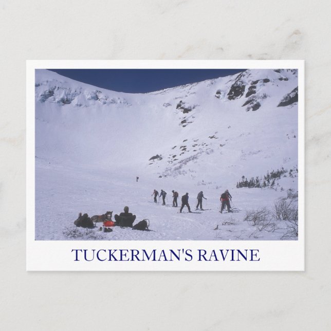 Tuckerman's Ravine Mount Washington Postcard (Front)