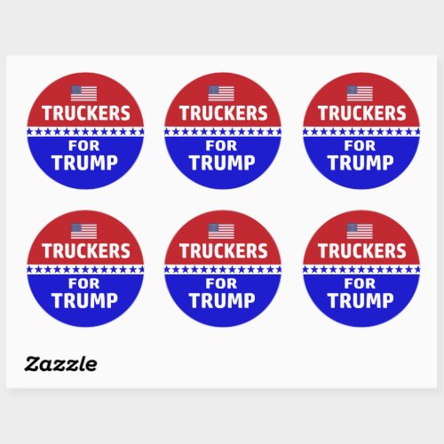 Tuckers For Trump Classic Round Sticker