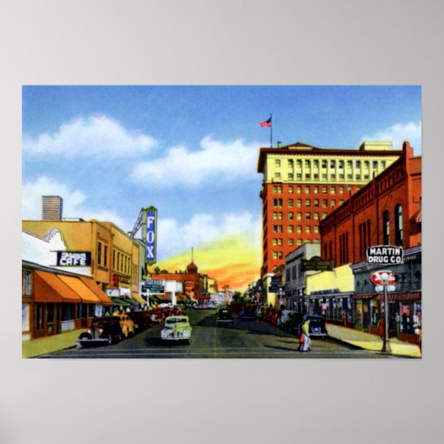 Tucson Arizona at Congress Street Poster (Front)