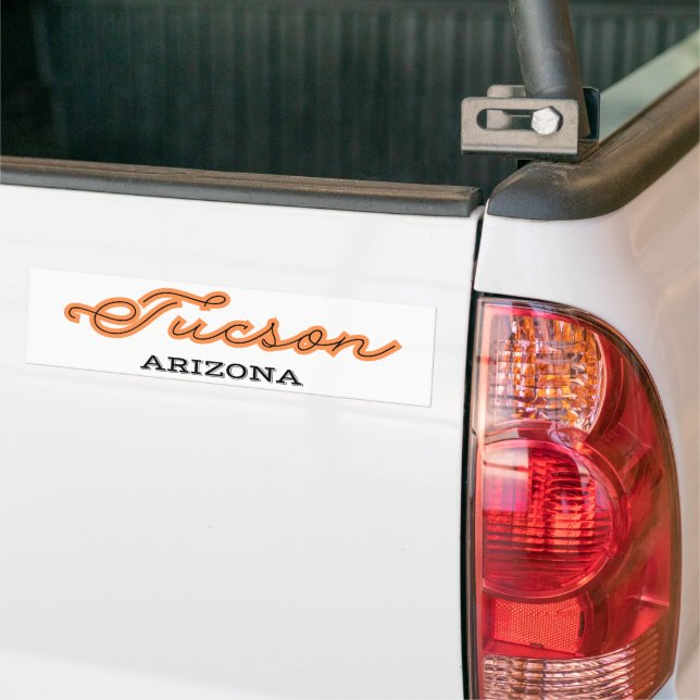 Tucson Arizona Bumper Sticker (On Truck)