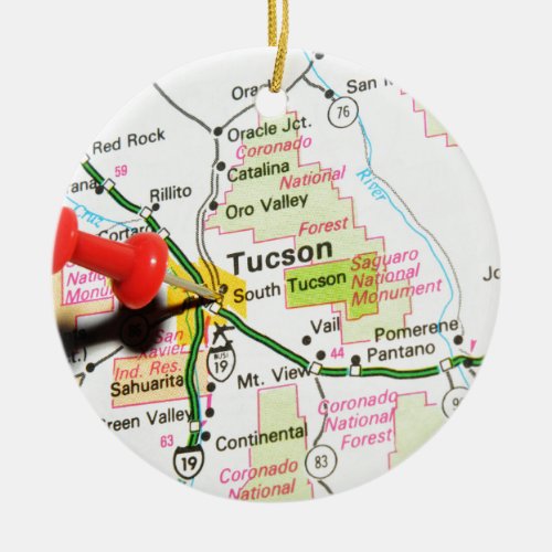 Tucson Arizona Ceramic Ornament