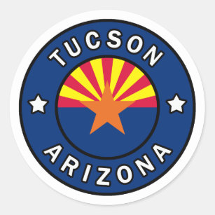 Tucson Arizona Classic Round Sticker