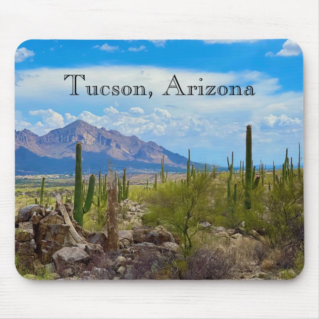 Tucson Arizona Desert Southwest Cactus Photo  Mouse Pad (Front)
