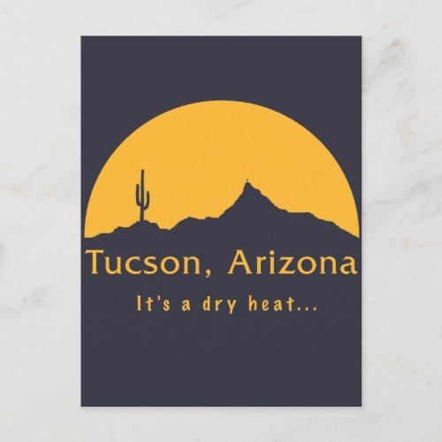 Tucson Arizona _ Its a dry heat Postcard