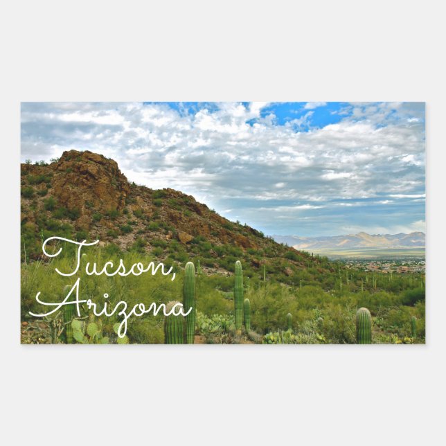Tucson, Arizona Landscape Rectangular Sticker (Front)