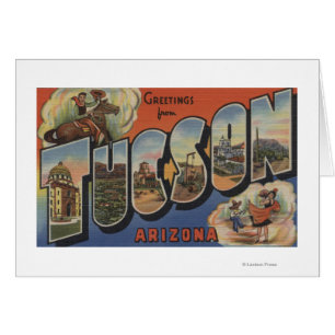 Tucson, Arizona - Large Letter Scenes 2 Cards