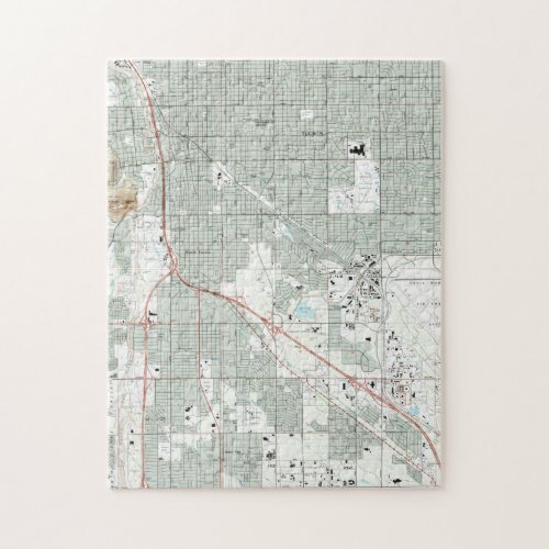 Tucson Arizona Map 1992 Jigsaw Puzzle