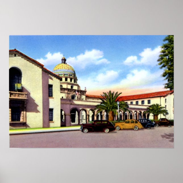 Tucson Arizona Pima County Courthouse Poster (Front)