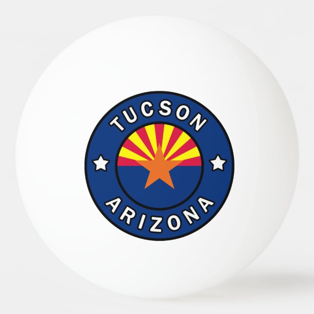 Tucson Arizona Ping Pong Ball (Front)