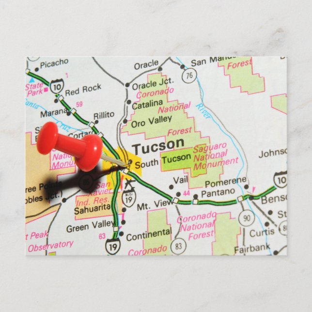 Tucson, Arizona Postcard (Front)