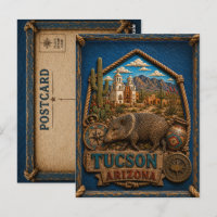 Tucson Arizona Postcard Vintage Travel