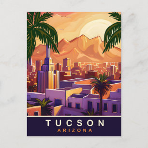 Tucson, Arizona, Skyline, Travel Postcard