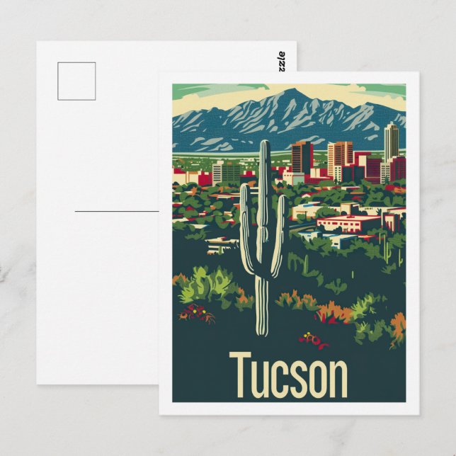 Tucson Arizona USA Famous Travel Place Postcard (Front/Back)