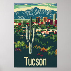 Tucson Arizona USA Famous Travel Place Poster