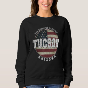Tucson Arizona  Vintage American flag Sweatshirt