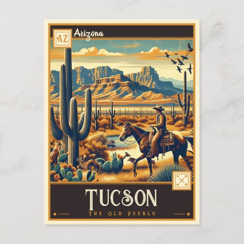 Tucson Arizona  Vintage Postcard