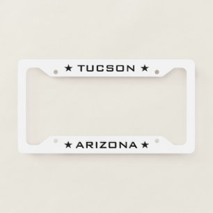 Tucson Arizona White License Plate Frame