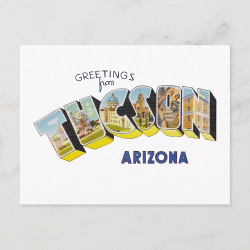 Tucson AZ Postcard