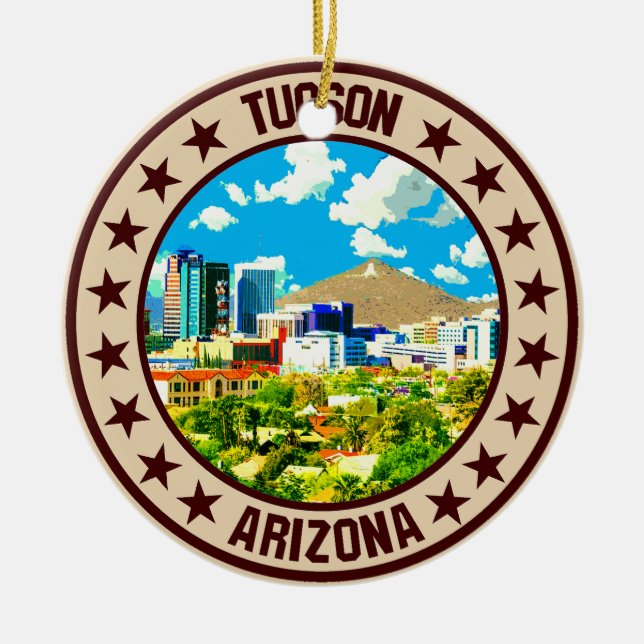 Tucson                                             ceramic ornament (Front)