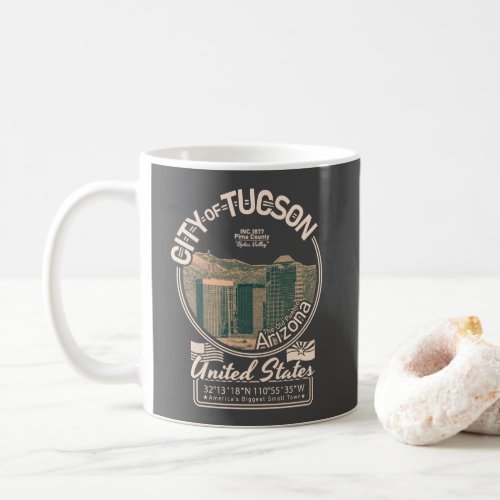 TUCSON CITY ARIZONA _ DOWNTOWN TUCSON CITYSCAPE COFFEE MUG
