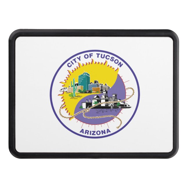 Tucson city flag hitch cover (Front)
