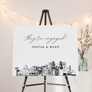 Tucson Engagement Party Welcome Sign 28x22