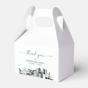 Tucson Wedding Personalized Favor Box