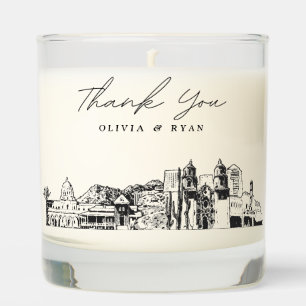 Tucson Wedding Thank You Gift Custom Candle