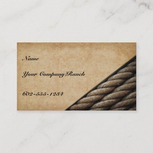 Customizable Tucson Western Business Card