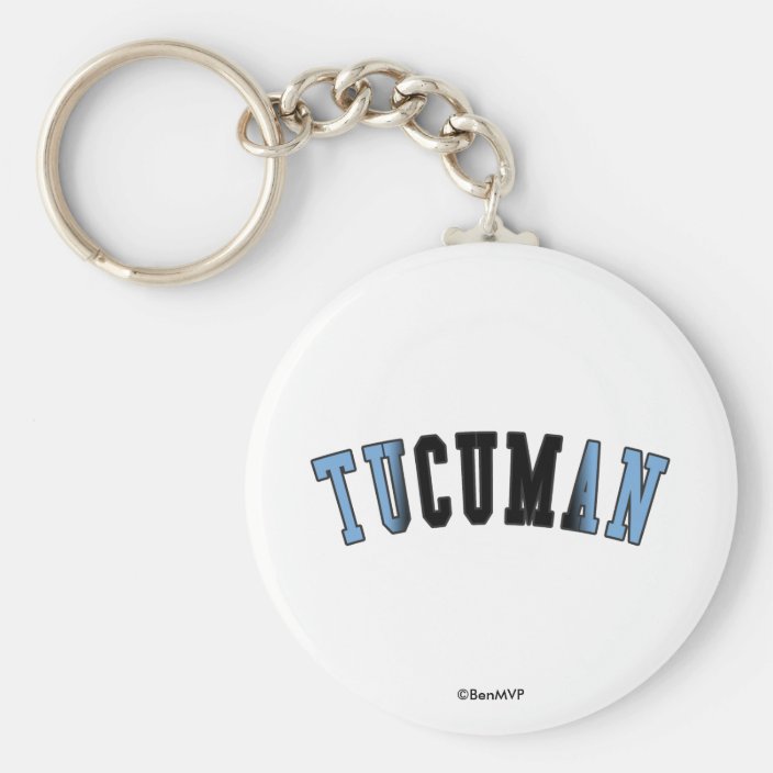 Tucuman in Argentina National Flag Colors Key Chain