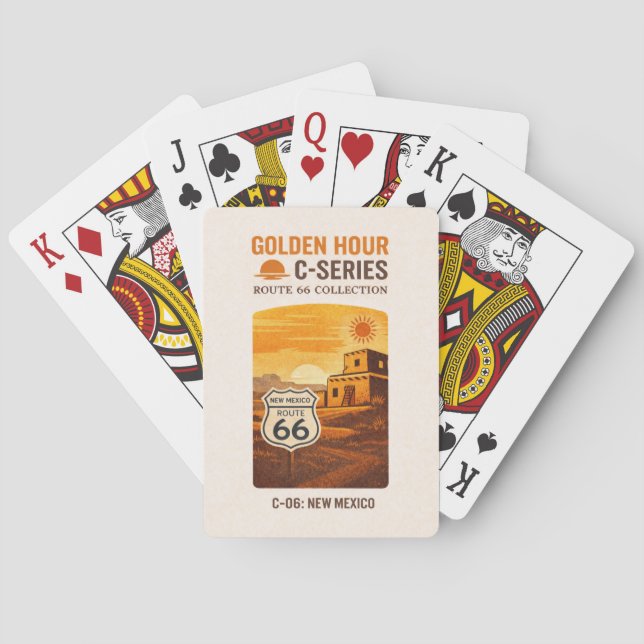 Tucumcari Centennial Adobe Sunset Deck Poker Cards (Back)