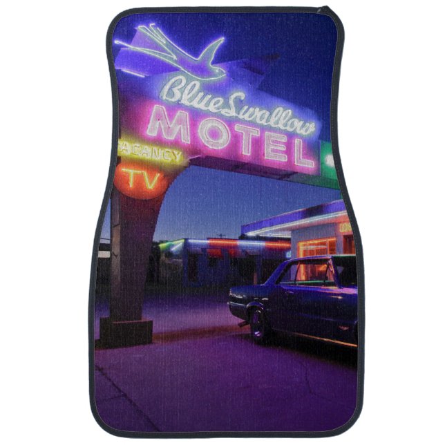 Tucumcari, New Mexico, United States. Route 66 2 Car Mat (Front)