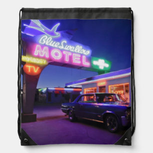 Tucumcari, New Mexico, United States. Route 66 2 Drawstring Bag