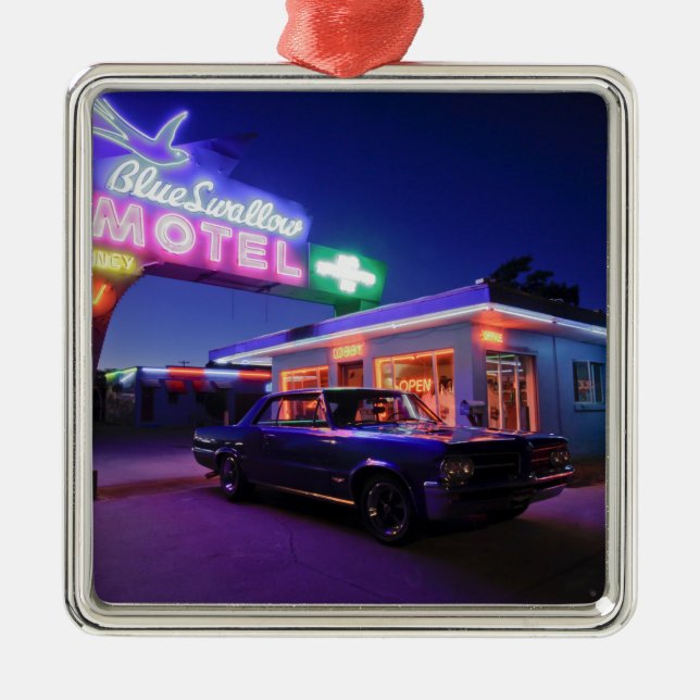 Tucumcari, New Mexico, United States. Route 66 2 Metal Ornament (Front)