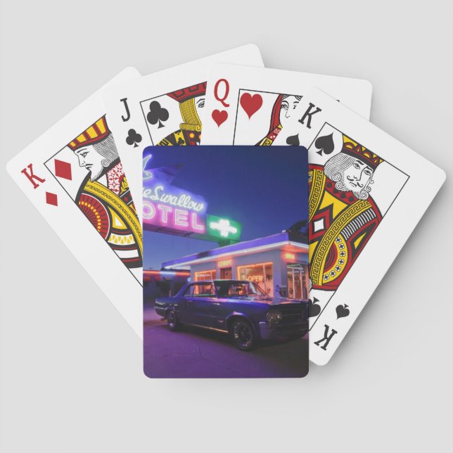 Tucumcari, New Mexico, United States. Route 66 2 Poker Cards (Back)
