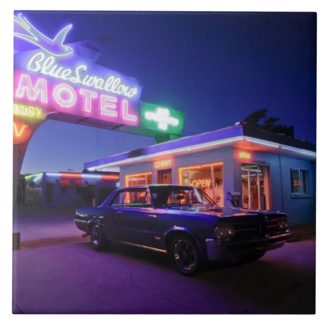 Tucumcari, New Mexico, United States. Route 66 2 Tile (Front)