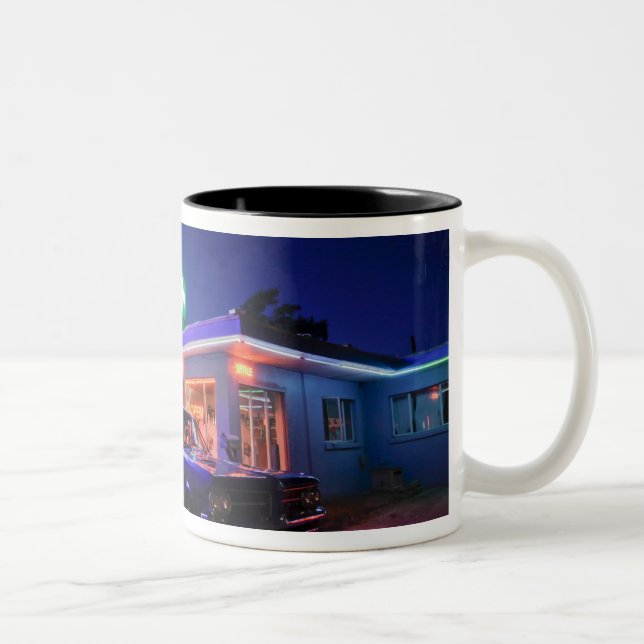 Tucumcari, New Mexico, United States. Route 66 2 Two-Tone Coffee Mug (Right)
