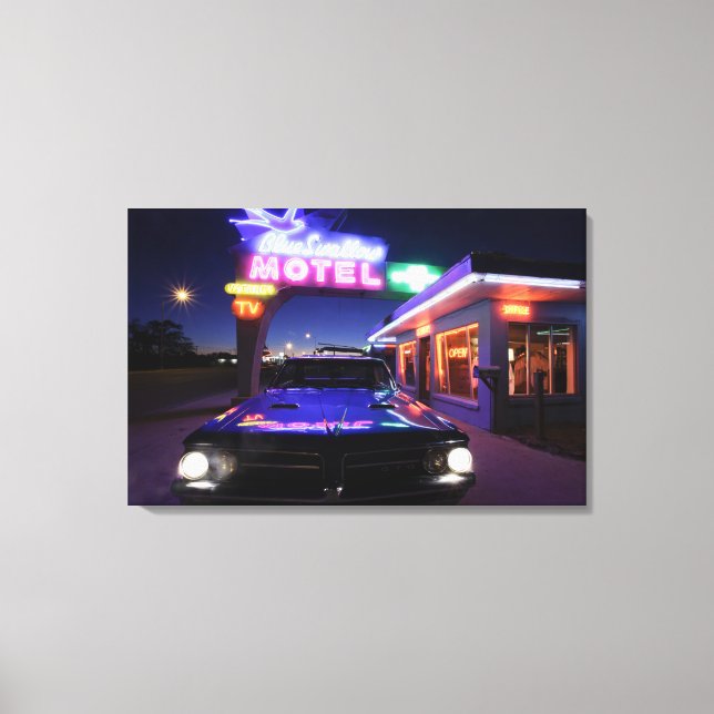 Tucumcari, New Mexico, United States. Route 66 Canvas Print (Front)