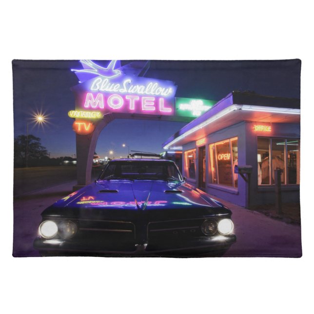 Tucumcari, New Mexico, United States. Route 66 Cloth Placemat (Front)