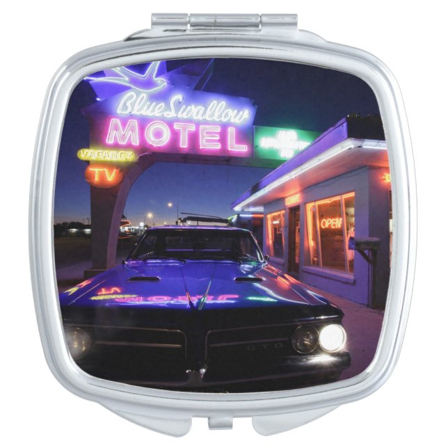 Tucumcari, New Mexico, United States. Route 66 Compact Mirror (Front)