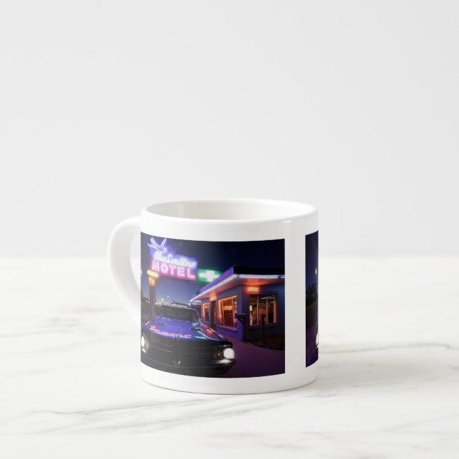 Tucumcari, New Mexico, United States. Route 66 Espresso Cup (Front Left)